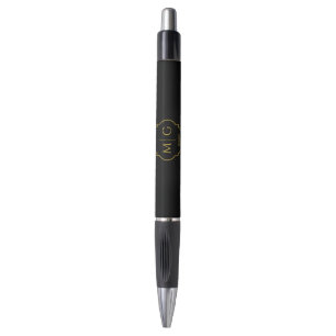 Stylo Monogramme personnalisé et date sur l'Emmy noir mo