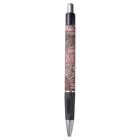 Stylo Monogramme rose pâle Rose (Devant (Vertical))