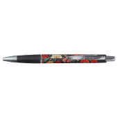 Stylo Monogramme rouge et crème foncé (Dos)