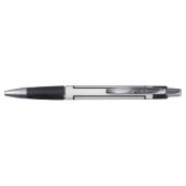 Stylo Monogramme simple minimaliste noir et blanc (Dos)