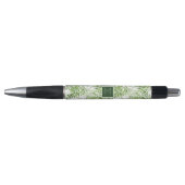 Stylo Monogramme vert des palmettes | (Devant)