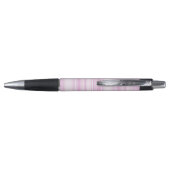 Stylo Monogrammes à rayures roses pour bébé (Dos)