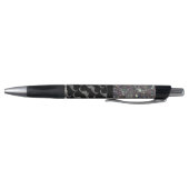 Stylo Mosaïque argentée brillante Mustache motif Personn (Bas)