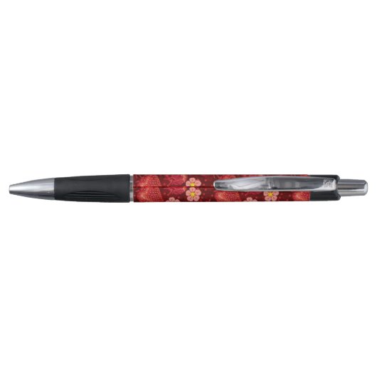Stylo Motif 2 2 de fraise (Dos)