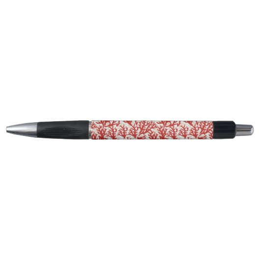 Stylo Motif 2 de corail rouge (Devant)
