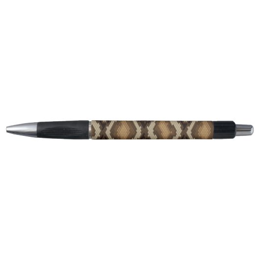 Stylo Motif 2 de peau de serpent de python (Devant)