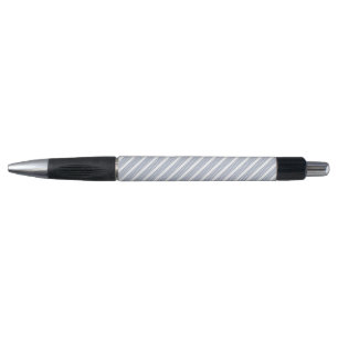 Stylo Motif à cinq bandes bleu-gris et blanc