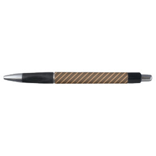 Stylo Motif à cinq bandes noir et brun