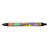Stylo Motif à fleurs des années 60 (Devant)