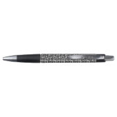Stylo Motif à l'encre noire d'arbre de course (Dos)
