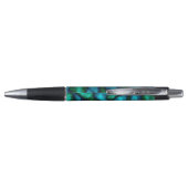 Stylo Motif Abstrait bleu et vert (Dos)