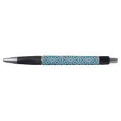 Stylo Motif abstrait dans bleu et gris (Devant)