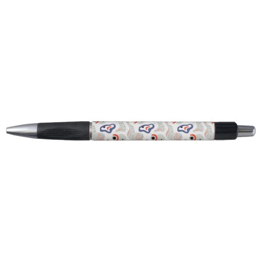 Stylo Motif Abstrait des tourbillons et des cercles (Devant)