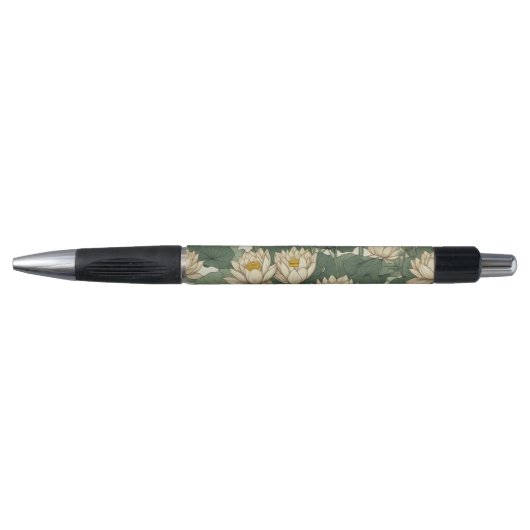 Stylo Motif américain de fleurs de Lotus (Devant)