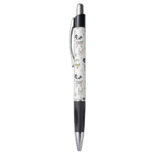 Stylo Motif animal de griffonnage de région boisée