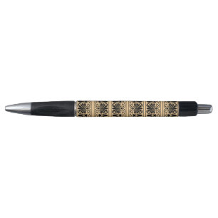 Stylo Motif arabe méditerranéen grec marron