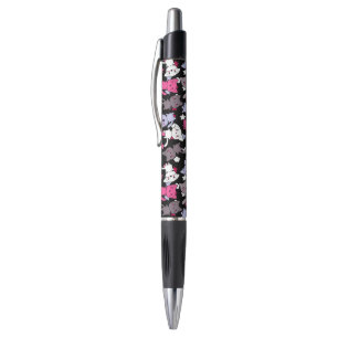 Stylo motif avec les chats mignons 3 de griffonnage de