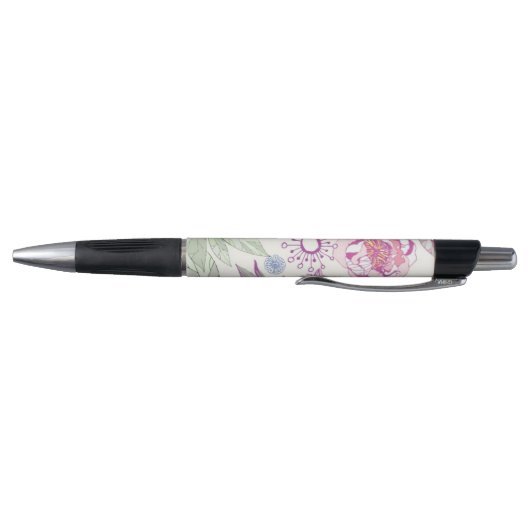 Stylo Motif avec les fleurs roses (Bas)