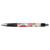 Stylo Motif avec les fleurs rouges (Devant)