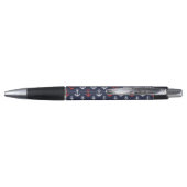 Stylo Motif blanc et bleu rouge de marine (Dos)