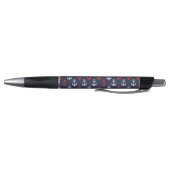 Stylo Motif blanc et bleu rouge de marine (Bas)