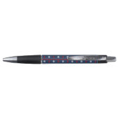 Stylo Motif blanc et bleu rouge d'océan (Dos)