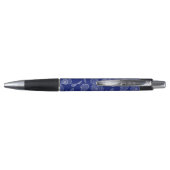 Stylo Motif Bleu Clair Shell (Dos)