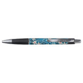 Stylo Motif bleu de palmettes (Dos)