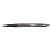 Stylo Motif carreau classique bleu foncé rouge vert (Dos)