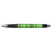 Stylo Motif Checkered de couleur verte (Devant)
