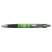 Stylo Motif Checkered de couleur verte (Dos)