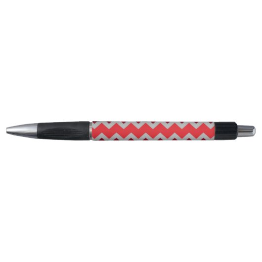 Stylo Motif Chevron dans les tons rouges (Devant)