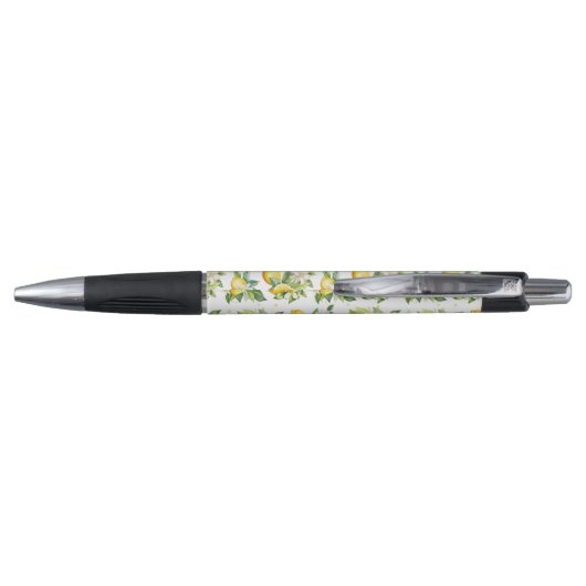 Stylo Motif citron, Fleurs de citron, Feuilles, Citrus (Dos)
