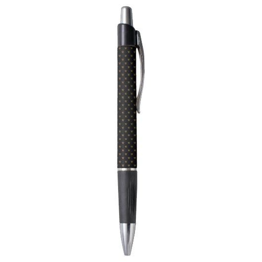 Stylo Motif classique personnalisé Monogramme initial or (Bas (Vertical))