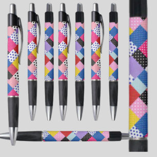 Stylo Motif coloré moderne Mosaic Dots