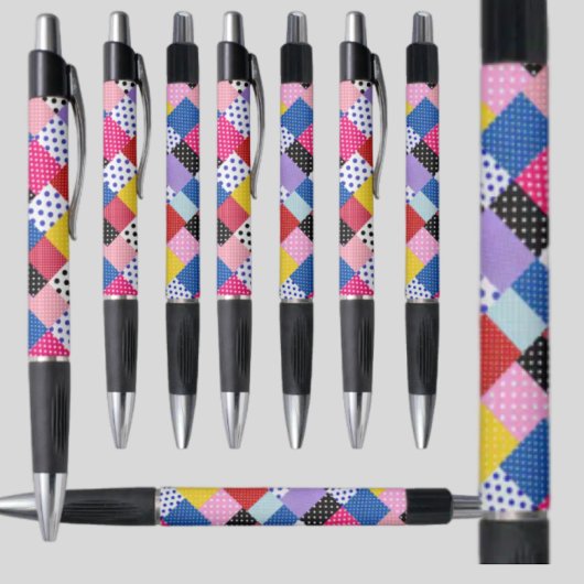 Stylo Motif coloré moderne Mosaic Dots