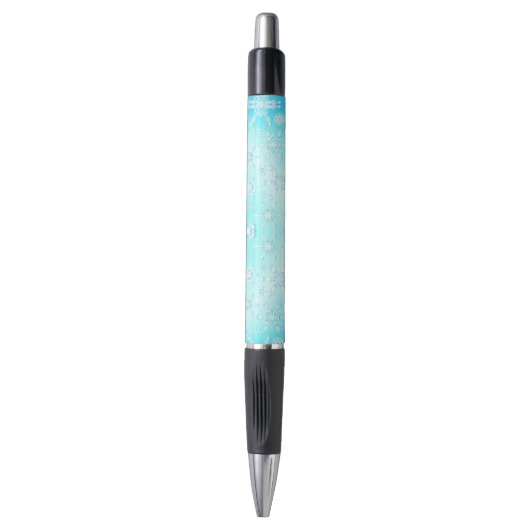 Stylo Motif Crystal Snowflakes (Devant (Vertical))