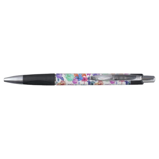 Stylo Motif d'aquarelle tropicale (Dos)