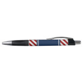 Stylo Motif de bandes rouge et bleu (Haut)
