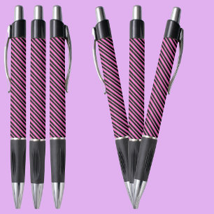Stylo Motif de bandes violettes colorées