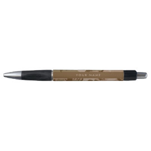 Stylo Motif de camouflage du désert, Votre nom, Personna