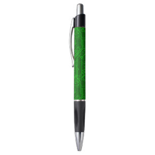 Stylo Motif de carte à circuit imprimé vert