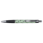 Stylo Motif de cœurs de trèfle vert clair ludique celtiq (Dos)