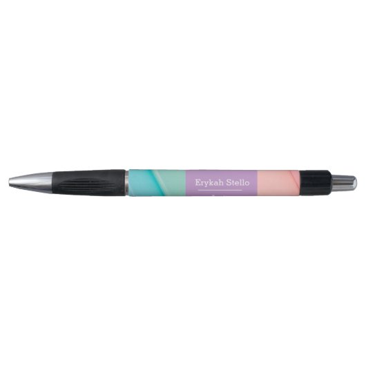 Stylo Motif de courbes mignonnes colorées (Devant)