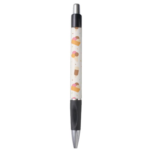 Stylo Motif de crème glacée, cône de crème glacée, Popsi (Devant (Vertical))