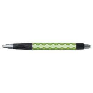 Stylo Motif de diamant vert Chartreuse