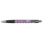 Stylo Motif de diamant violet (Dos)