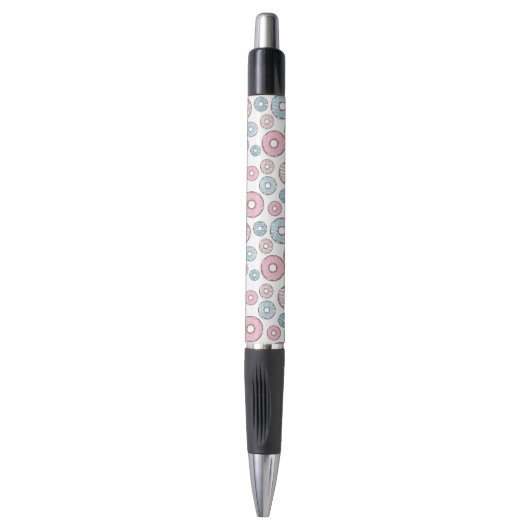 Stylo Motif De Donuts, Donuts Roses, Donuts Bleus (Devant (Vertical))