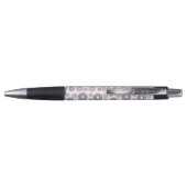 Stylo Motif De Donuts, Donuts Roses, Donuts Violets (Dos)