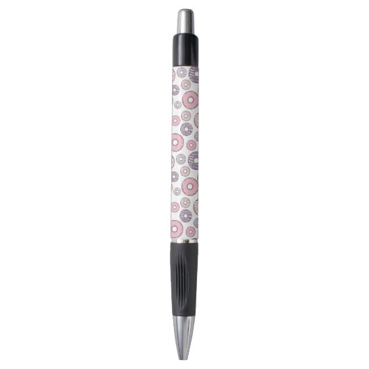 Stylo Motif De Donuts, Donuts Roses, Donuts Violets (Devant (Vertical))